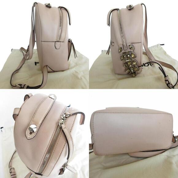FENDI Pink Leather Backpack - Picture 3 of 5